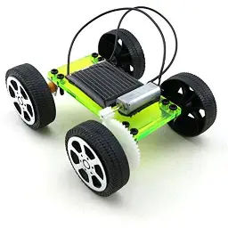DIY lightgreen Electric 4-Wheel Drive Car Model